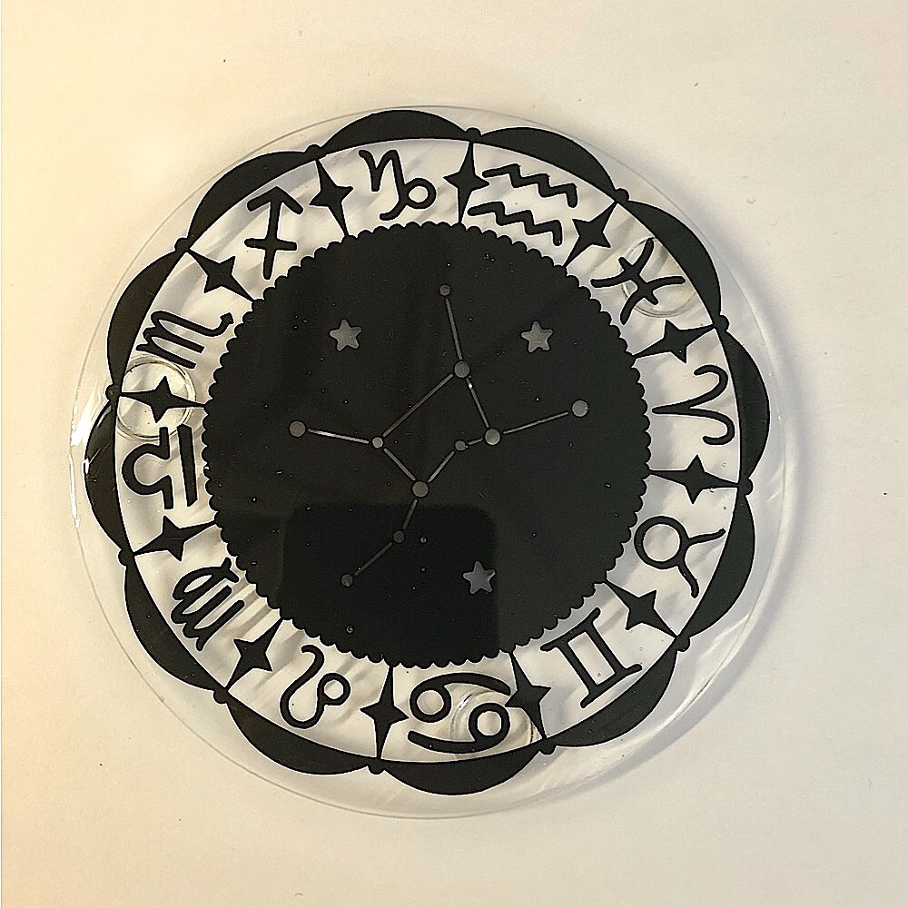 ❌️SOLD❌️✨Handmade✨♍️ Virgo Zodiac Sign Coasters Set of 4 - Picture 5 of 8